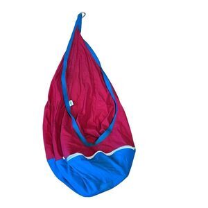 Outree pod swing with hook red blue hammock chair